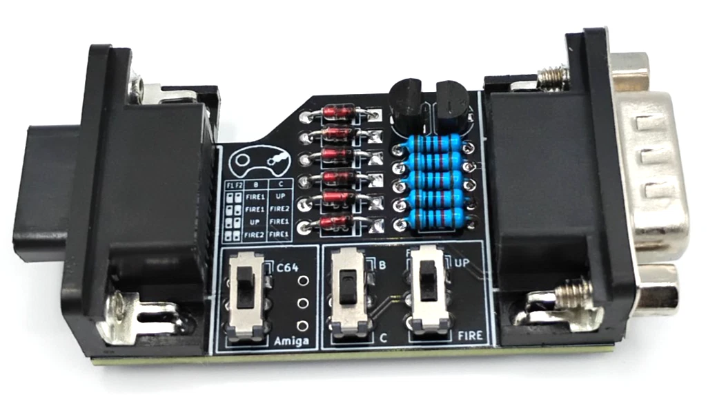 Commodore 64 & Amiga Adapter for Sega Genesis Gamepads - Standard Sega Gamepad Adapter thumbnail 4
